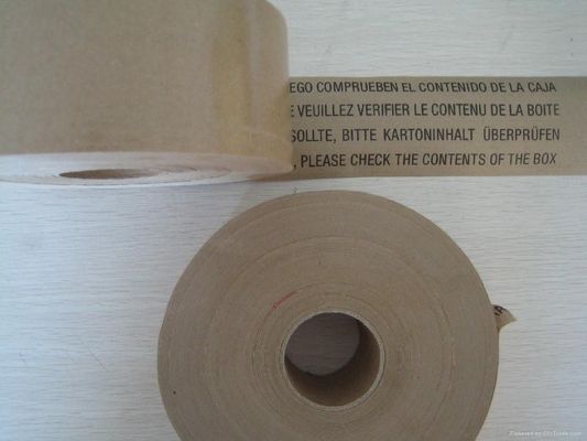 Chine 12mm/24mm/48mm ont renforcé le colis de emballage de bande paerforée gommé de papier d'emballage fournisseur