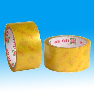Chine UV coloré jaune de bande d'emballage d'adhésif en caoutchouc stabilisé pour des palettes fournisseur